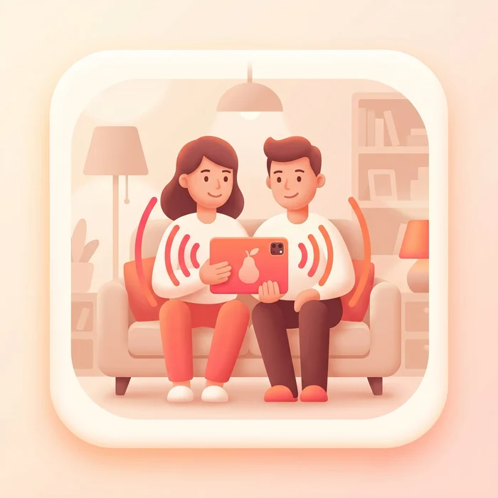 's Avonds op de bank praten ze samen hardop met de woning via hun tablet.